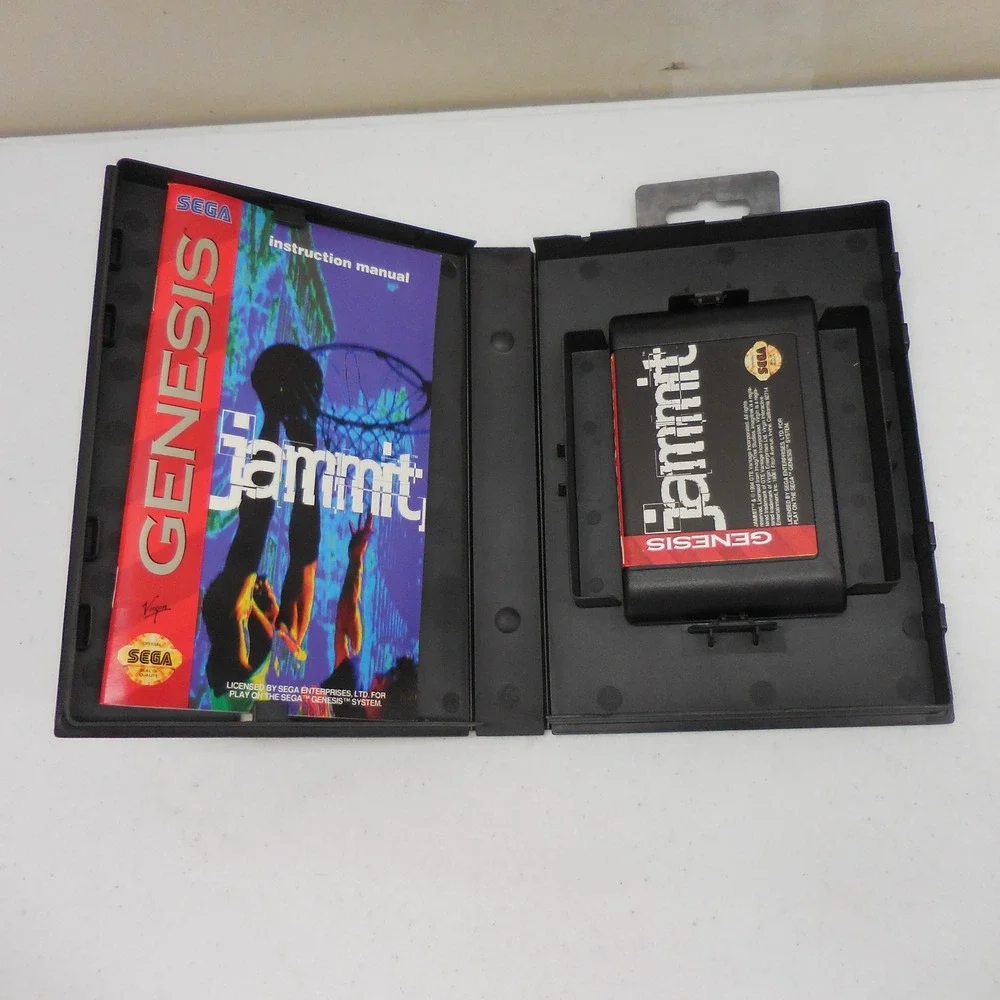 Jammit Sega Genesis 1994 Street Basketball CIB Case Manual Virgin Interactive